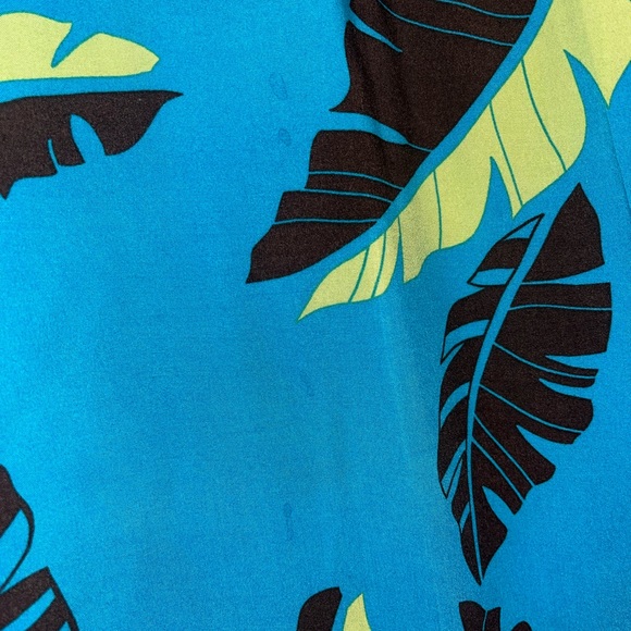 Women's Hawaiian Kealoha clothing company dress blue, green, and brown - Picture 6 of 6